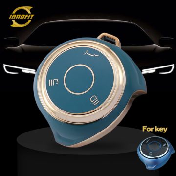 MTA1T1-Granny Grey-Gold Plating- Capa para chave de carro para Neta
