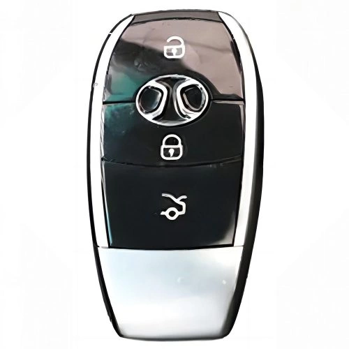 BIC1T1-Black-Silver Plating- Car Key Cover For BAIC