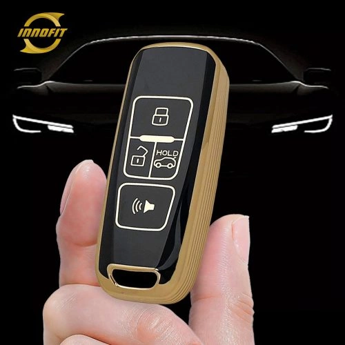 PRA2T1- 블랙-골드 도금- 양성자 용 자동차 키 커버