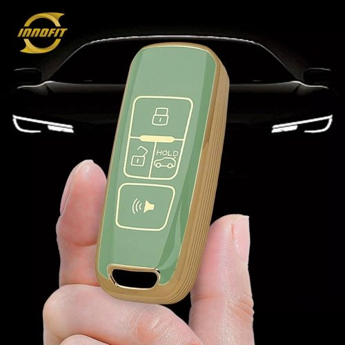 PRA2T1-Green-Gold Plating- Car Key Cover For Proton