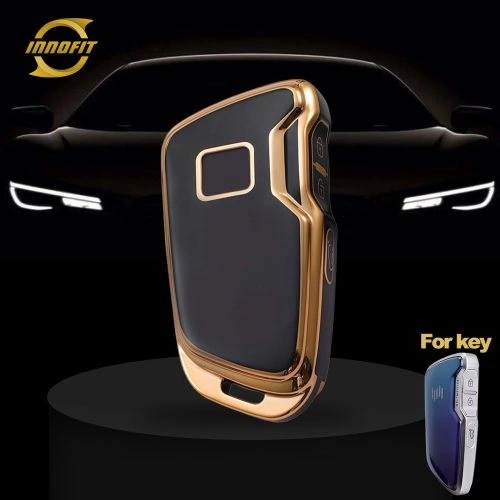 WMB1T1-Black-Gold Plating- Car Key Cover For WM