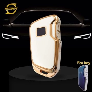 WMB1T1-White-Gold Plating- Car Key Cover For WM