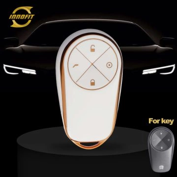 NOA2T1-White-Gold Plating- Car Key Cover For NIO