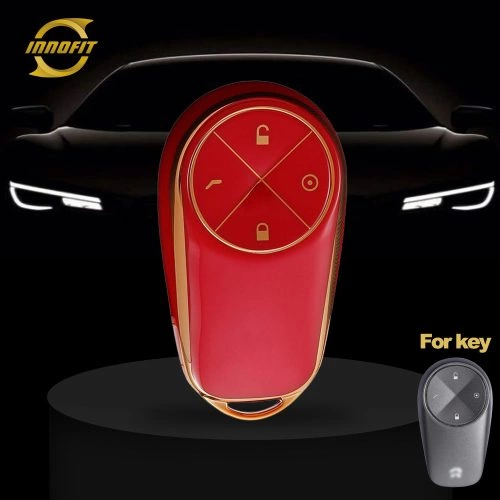NOA2T1-Red-Gold Plating- Car Key Cover For NIO