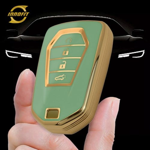 LSB2T1-Green-Gold Plating- Car Key Cover For Lsuzu