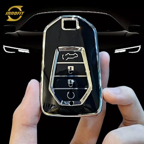 LSB2T1-Black-Silver Plating- Car Key Cover For Lsuzu