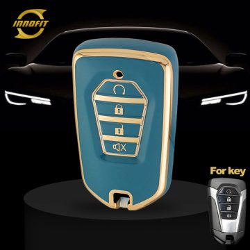 LSB4T1-Granny Grey-Gold Plating- Car Key Cover For Lsuzu