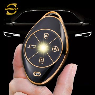 XPB1T1-Black-Gold Plating- Car Key Cover For XPENG