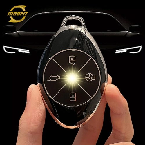 XPB1T1-Black-Silver Plating- Car Key Cover For XPENG