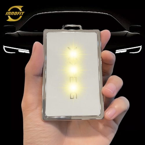 XPC1T1-White-Silver Plating- Car Key Cover For XPENG