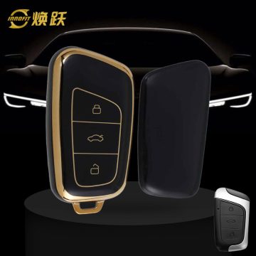 CRB1T1-Black-Gold Plating- Car Key Cover For Chery