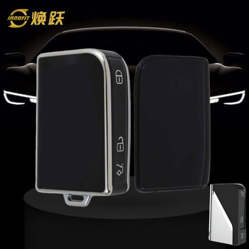 LYB1T1-Black-Silver Plating- Car Key Cover For LYNK&CO