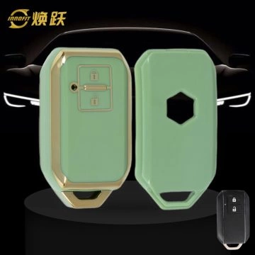 SUB2T1-Green-Gold Plating- Car Key Cover For Suzuki