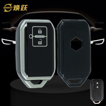 SUB2T1-Black-Silver Plating- Car Key Cover For Suzuki