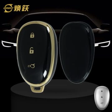 CHF1T1-Black-Gold Plating- Car Key Cover For CHANGAN