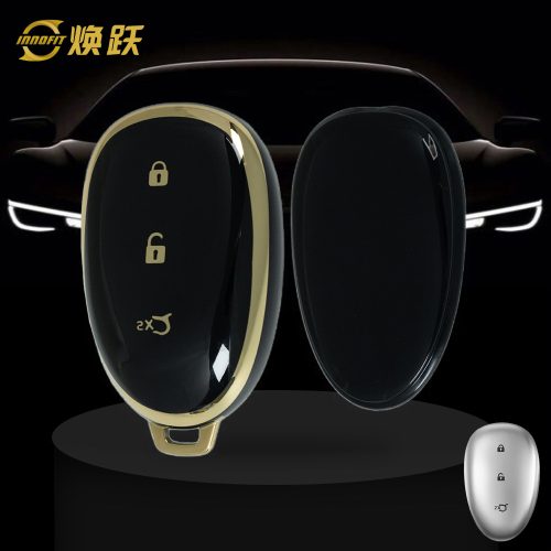 CHF1T1-Black-Gold Plating- Car Key Cover For CHANGAN