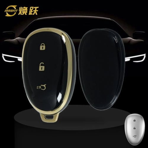 CHF1T1-Black-Gold Plating- Car Key Cover For CHANGAN