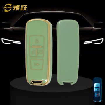 PRA2T1-Green-Gold Plating- Car Key Cover For Proton