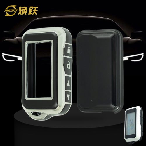 STC1T1-Black-Silver Plating- Car Key Cover For StarLine