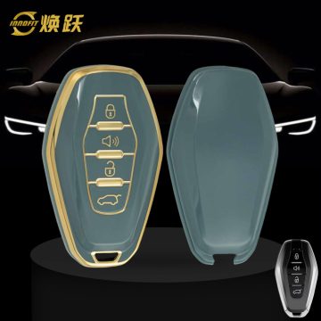 CRE1T1-Granny Grey-Gold Plating- Car Key Cover For Chery
