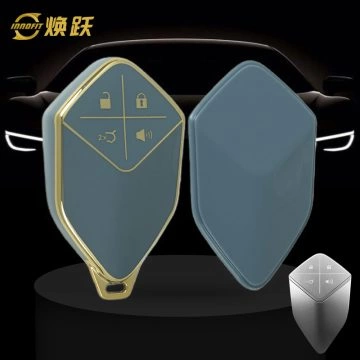 CHE1T1-Granny Grey-Gold Plating- Car Key Cover For CHANGAN