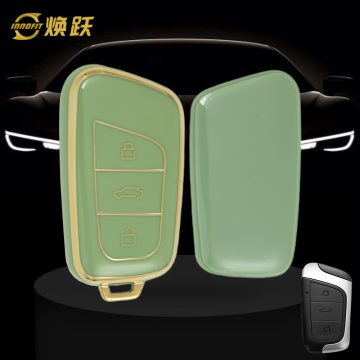 CRB1T1-Green-Gold Plating- Car Key Cover For Chery