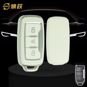 CRH1T1-White-Silver Plating- Car Key Cover For Chery