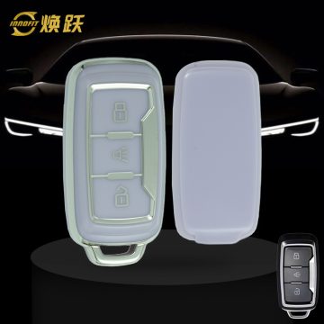 CRH1T1-Purple-Silver Plating- Car Key Cover For Chery