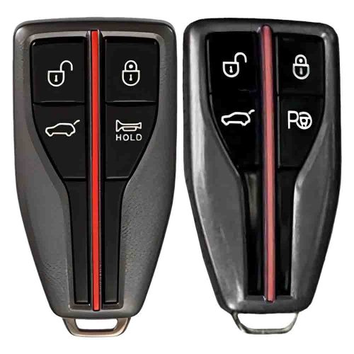 HNA3T1-Granny Grey-Gold Plating- Car Key Cover For Hong Qi