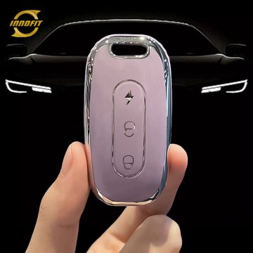 AAA1T1-Purple-Silver Plating- Car Key Cover For Aima TAILG