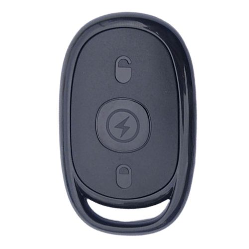 AAB2T1-White-Silver Plating- Car Key Cover For Aima