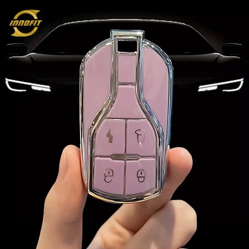 TLA1T1-Purple-Silver Plating- Car Key Cover For TAILG