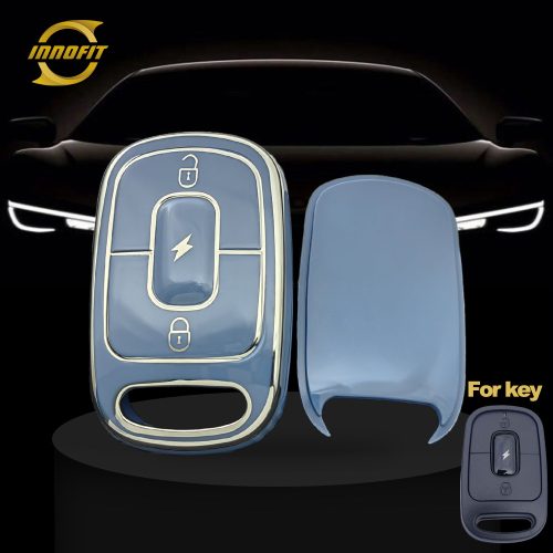 YDA1T1-Granny Grey-Silver Plating- Car Key Cover For Yadea