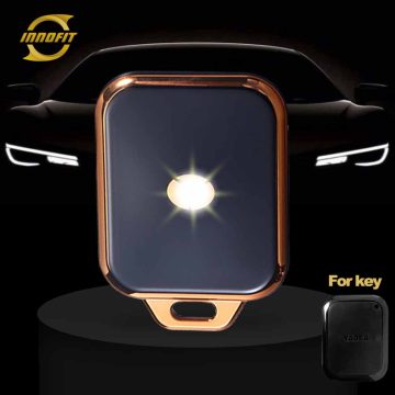 YDF1T1-Black-Gold Plating- Car Key Cover For Yadea
