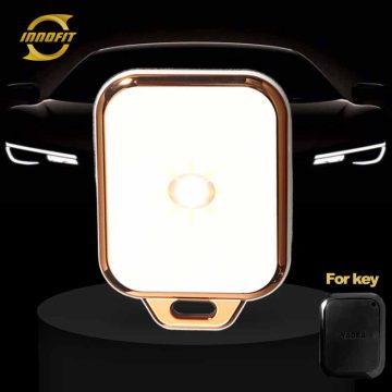 YDF1T1-White-Gold Plating- Car Key Cover For Yadea