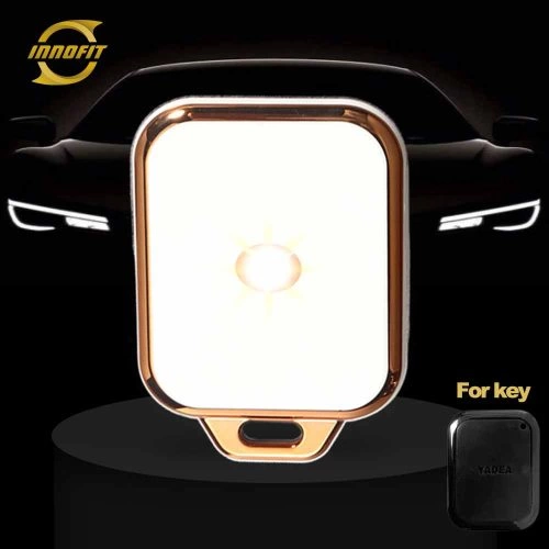 YDF1T1-White-Gold Plating- Car Key Cover For Yadea