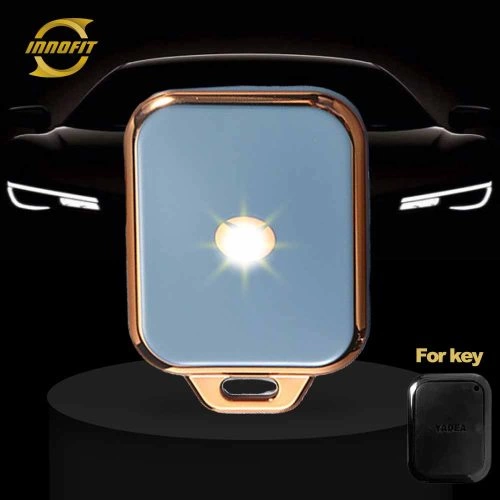 YDF1T1 - гранатово-серый с золотым напылением - чехол для автомобильного ключа Yadea