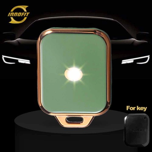 YDF1T1-Green-Gold Plating- Car Key Cover For Yadea