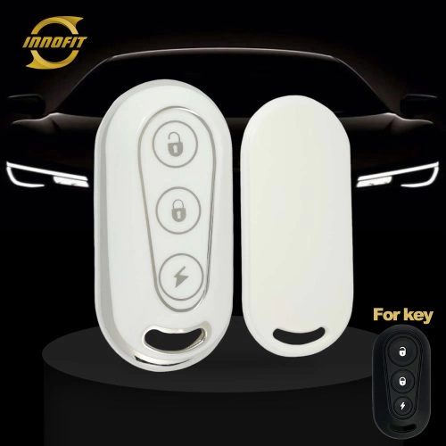 TLC1T1-White-Silver Plating- Car Key Cover For TAILG