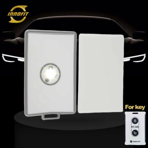 NNA1T1-White-Silver Plating- Car Key Cover For Ninebot