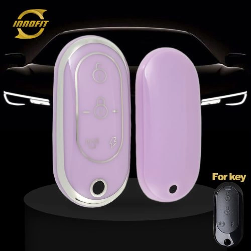 YDB1T1-Purple-Silver Plating- Car Key Cover For Yadea