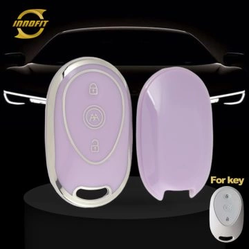 AAC1T1-Purple-Silver Plating- Car Key Cover For Aima