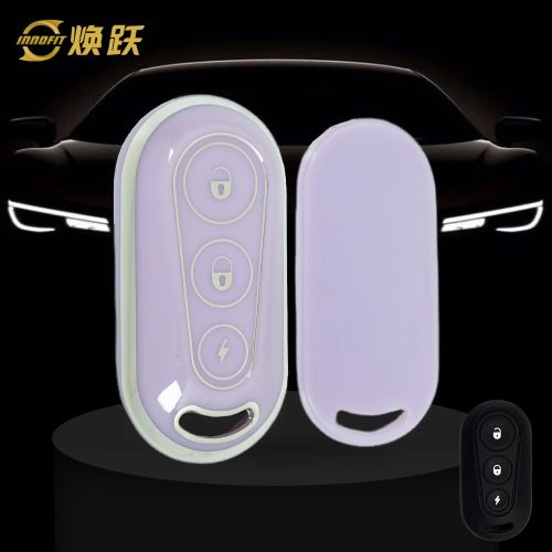 TLC1T1-Purple-Silver Plating- Car Key Cover For TAILG