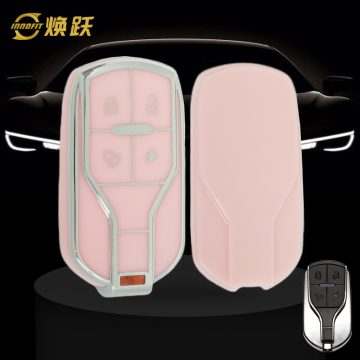 TLA1T1-Pink-Silver Plating- Car Key Cover For TAILG