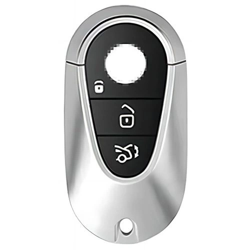 MEA1T1-Black Leather Blue- Car Key Cover For Mercedes-Benz