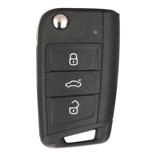 VOA1T1-Black Leather Red- Car Key Cover For Volkswagen