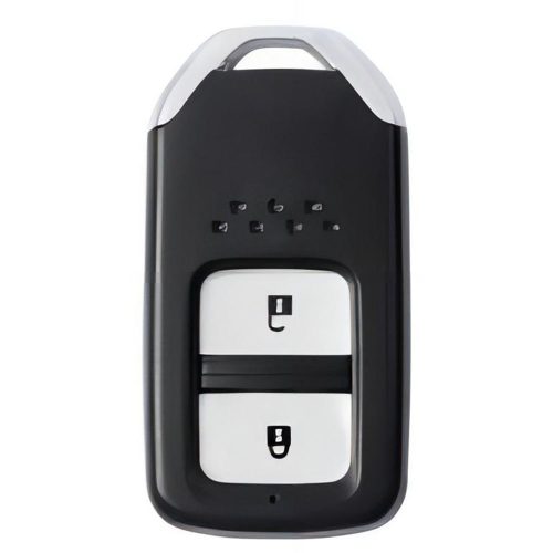 HOA2T1-Black Leather Silver- Car Key Cover For Honda