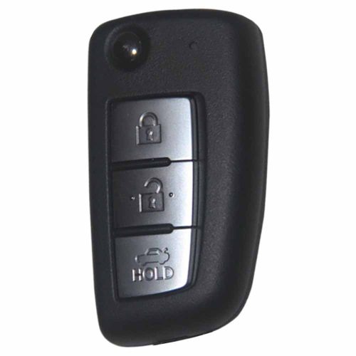 NIC1T1-Black Leather Green- Car Key Cover For Nissan
