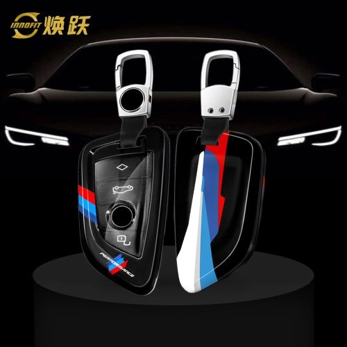 BMBA1-Black Blue Color-Car Key Cover For BMW