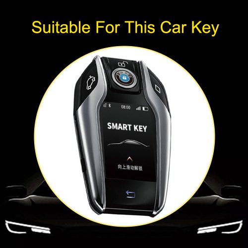 BMEA1-White Blue Color-Car Key Cover For BMW